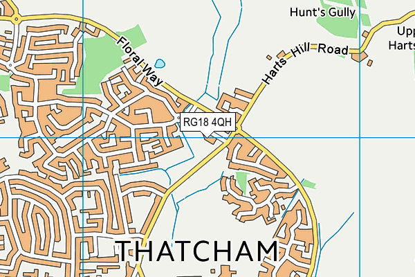 RG18 4QH map - OS VectorMap District (Ordnance Survey) RG18 4QH map - OS VectorMap District (Ordnance Survey)