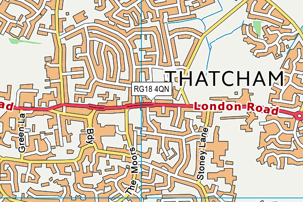 RG18 4QN map - OS VectorMap District (Ordnance Survey) RG18 4QN map - OS VectorMap District (Ordnance Survey)