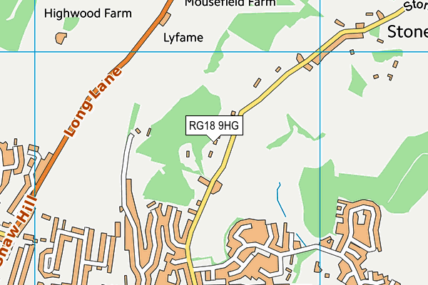RG18 9HG map - OS VectorMap District (Ordnance Survey) RG18 9HG map - OS VectorMap District (Ordnance Survey)
