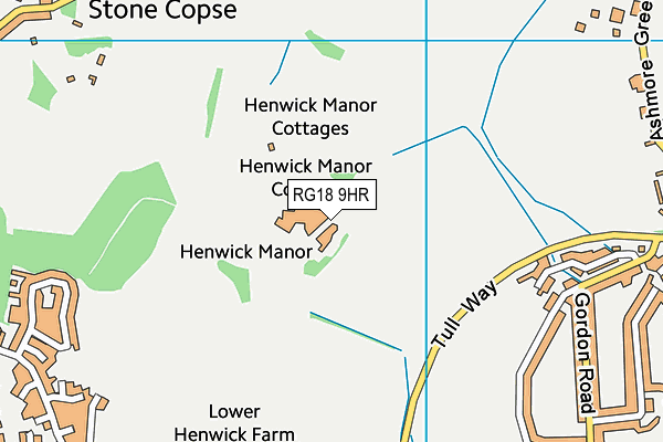 RG18 9HR map - OS VectorMap District (Ordnance Survey) RG18 9HR map - OS VectorMap District (Ordnance Survey)