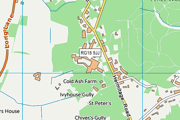 RG18 9JJ map - OS VectorMap District (Ordnance Survey) RG18 9JJ map - OS VectorMap District (Ordnance Survey)