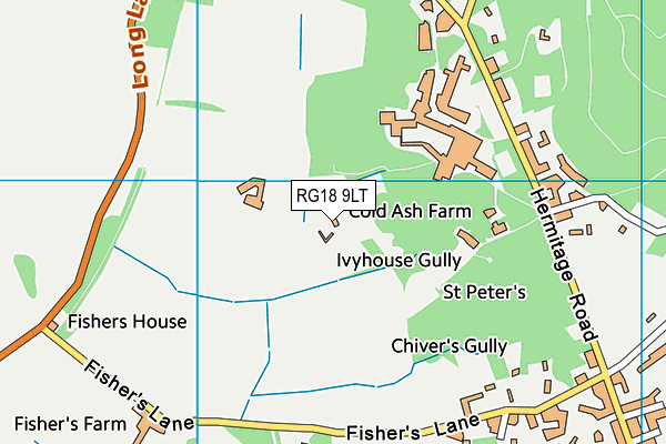 RG18 9LT map - OS VectorMap District (Ordnance Survey) RG18 9LT map - OS VectorMap District (Ordnance Survey)