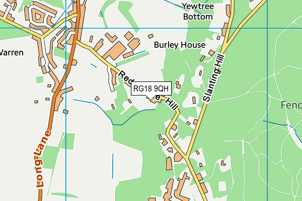 RG18 9QH map - OS VectorMap District (Ordnance Survey) RG18 9QH map - OS VectorMap District (Ordnance Survey)
