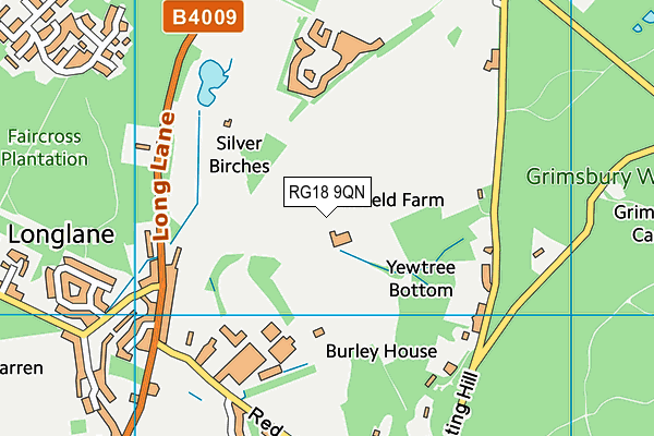 RG18 9QN map - OS VectorMap District (Ordnance Survey) RG18 9QN map - OS VectorMap District (Ordnance Survey)