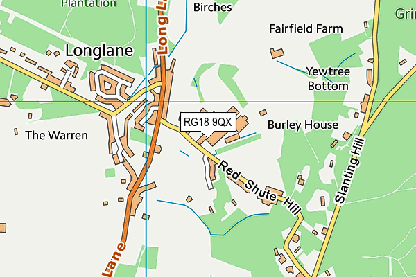 RG18 9QX map - OS VectorMap District (Ordnance Survey) RG18 9QX map - OS VectorMap District (Ordnance Survey)