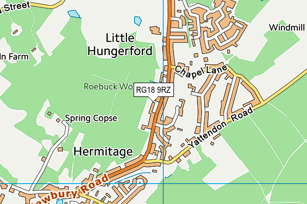 RG18 9RZ map - OS VectorMap District (Ordnance Survey) RG18 9RZ map - OS VectorMap District (Ordnance Survey)