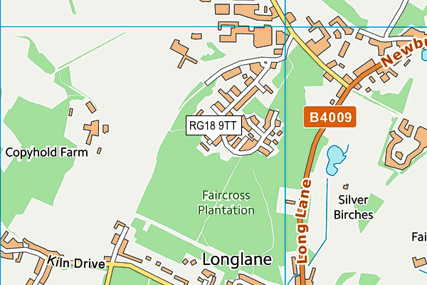 RG18 9TT map - OS VectorMap District (Ordnance Survey) RG18 9TT map - OS VectorMap District (Ordnance Survey)