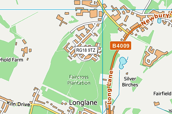 RG18 9TZ map - OS VectorMap District (Ordnance Survey) RG18 9TZ map - OS VectorMap District (Ordnance Survey)