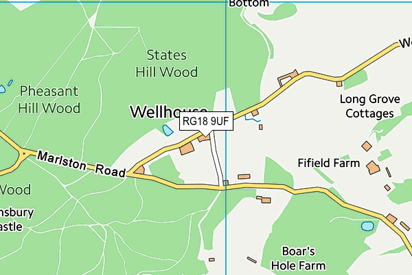 RG18 9UF map - OS VectorMap District (Ordnance Survey) RG18 9UF map - OS VectorMap District (Ordnance Survey)