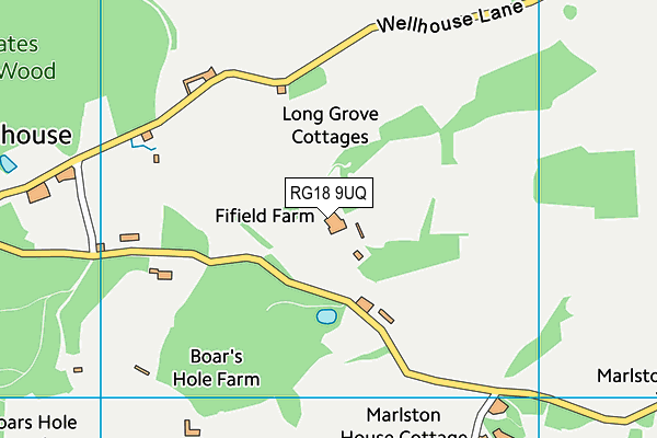 RG18 9UQ map - OS VectorMap District (Ordnance Survey) RG18 9UQ map - OS VectorMap District (Ordnance Survey)