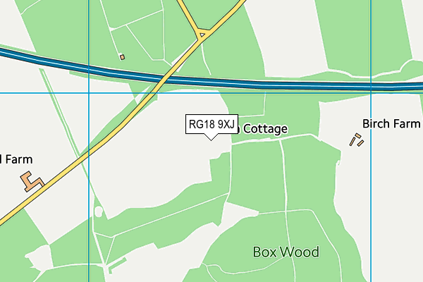 RG18 9XJ map - OS VectorMap District (Ordnance Survey) RG18 9XJ map - OS VectorMap District (Ordnance Survey)