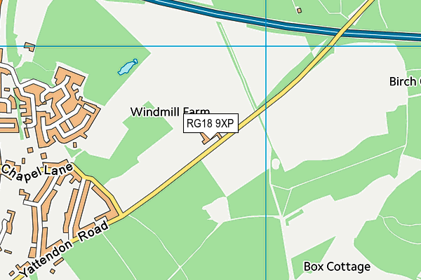 RG18 9XP map - OS VectorMap District (Ordnance Survey) RG18 9XP map - OS VectorMap District (Ordnance Survey)