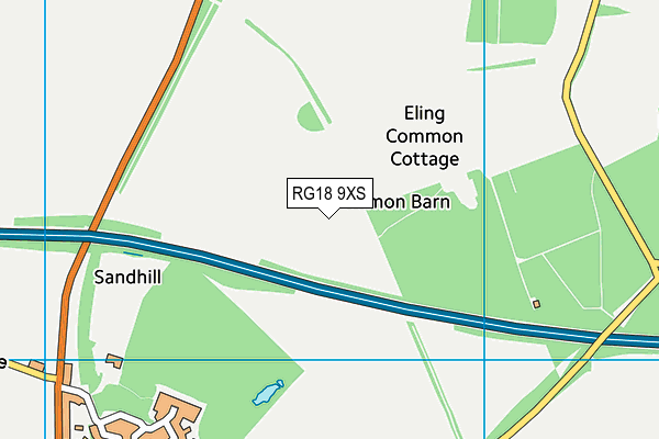 RG18 9XS map - OS VectorMap District (Ordnance Survey) RG18 9XS map - OS VectorMap District (Ordnance Survey)