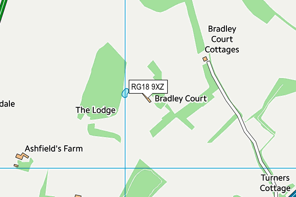 RG18 9XZ map - OS VectorMap District (Ordnance Survey) RG18 9XZ map - OS VectorMap District (Ordnance Survey)