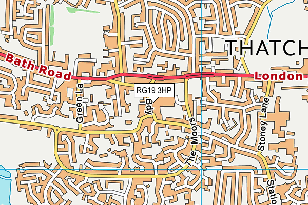 RG19 3HP map - OS VectorMap District (Ordnance Survey)