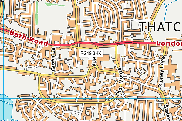 RG19 3HX map - OS VectorMap District (Ordnance Survey) RG19 3HX map - OS VectorMap District (Ordnance Survey)