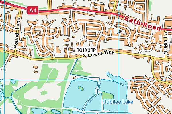 RG19 3RP map - OS VectorMap District (Ordnance Survey)