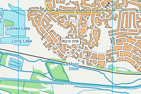 RG19 3YW map - OS VectorMap District (Ordnance Survey) RG19 3YW map - OS VectorMap District (Ordnance Survey)