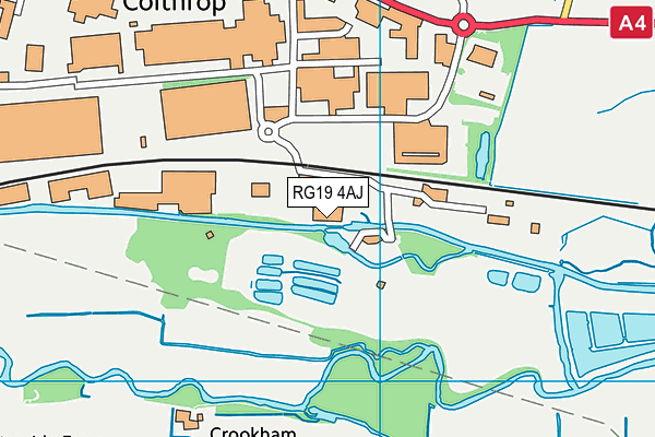 RG19 4AJ map - OS VectorMap District (Ordnance Survey)