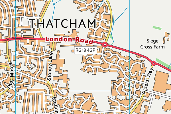 RG19 4GP map - OS VectorMap District (Ordnance Survey) RG19 4GP map - OS VectorMap District (Ordnance Survey)