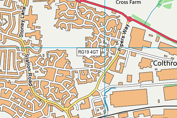 RG19 4GT map - OS VectorMap District (Ordnance Survey) RG19 4GT map - OS VectorMap District (Ordnance Survey)