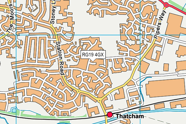 RG19 4GX map - OS VectorMap District (Ordnance Survey) RG19 4GX map - OS VectorMap District (Ordnance Survey)