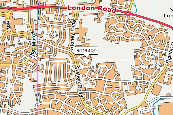 RG19 4QD map - OS VectorMap District (Ordnance Survey) RG19 4QD map - OS VectorMap District (Ordnance Survey)
