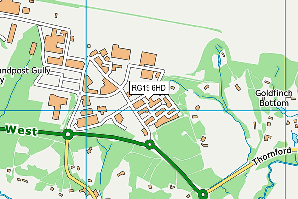 RG19 6HD map - OS VectorMap District (Ordnance Survey) RG19 6HD map - OS VectorMap District (Ordnance Survey)