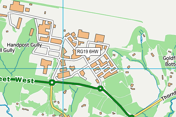 RG19 6HW map - OS VectorMap District (Ordnance Survey) RG19 6HW map - OS VectorMap District (Ordnance Survey)