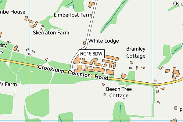 RG19 8DW map - OS VectorMap District (Ordnance Survey) RG19 8DW map - OS VectorMap District (Ordnance Survey)