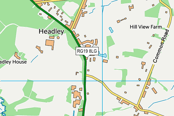 RG19 8LG map - OS VectorMap District (Ordnance Survey) RG19 8LG map - OS VectorMap District (Ordnance Survey)