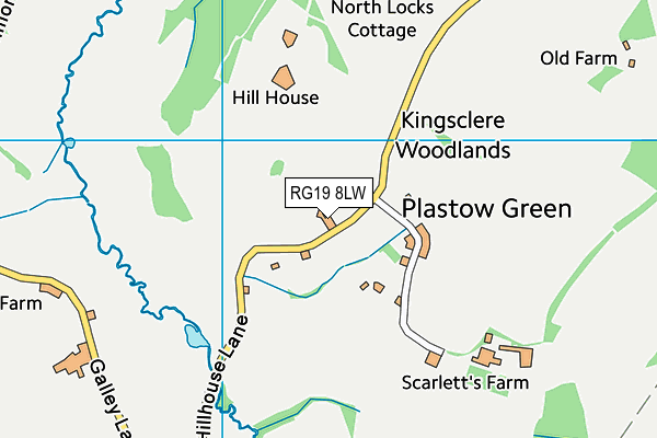 RG19 8LW map - OS VectorMap District (Ordnance Survey) RG19 8LW map - OS VectorMap District (Ordnance Survey)