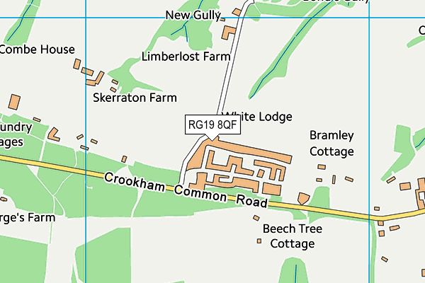 RG19 8QF map - OS VectorMap District (Ordnance Survey)