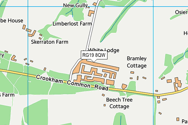 RG19 8QW map - OS VectorMap District (Ordnance Survey) RG19 8QW map - OS VectorMap District (Ordnance Survey)