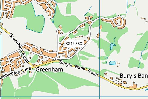 RG19 8SQ map - OS VectorMap District (Ordnance Survey) RG19 8SQ map - OS VectorMap District (Ordnance Survey)