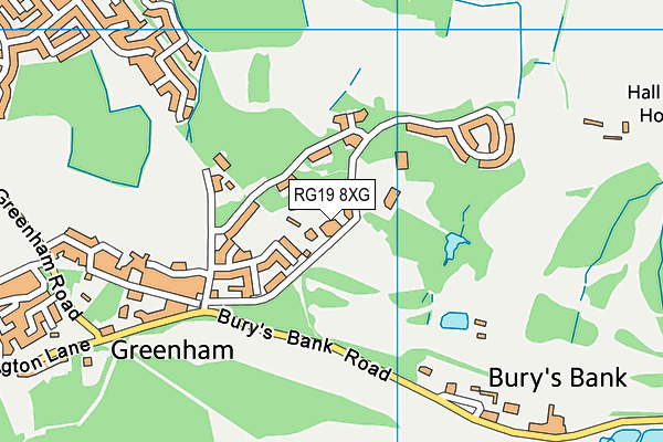 RG19 8XG map - OS VectorMap District (Ordnance Survey) RG19 8XG map - OS VectorMap District (Ordnance Survey)