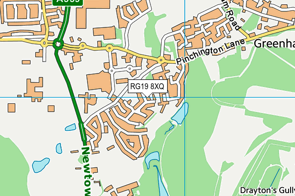 RG19 8XQ map - OS VectorMap District (Ordnance Survey) RG19 8XQ map - OS VectorMap District (Ordnance Survey)
