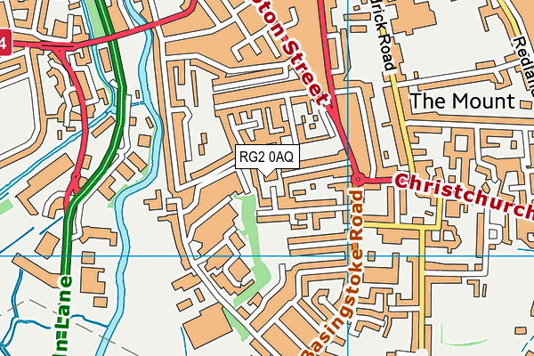 RG2 0AQ map - OS VectorMap District (Ordnance Survey) RG2 0AQ map - OS VectorMap District (Ordnance Survey)