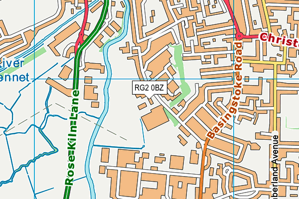 RG2 0BZ map - OS VectorMap District (Ordnance Survey) RG2 0BZ map - OS VectorMap District (Ordnance Survey)
