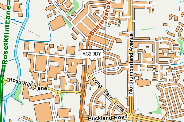 RG2 0DY map - OS VectorMap District (Ordnance Survey) RG2 0DY map - OS VectorMap District (Ordnance Survey)