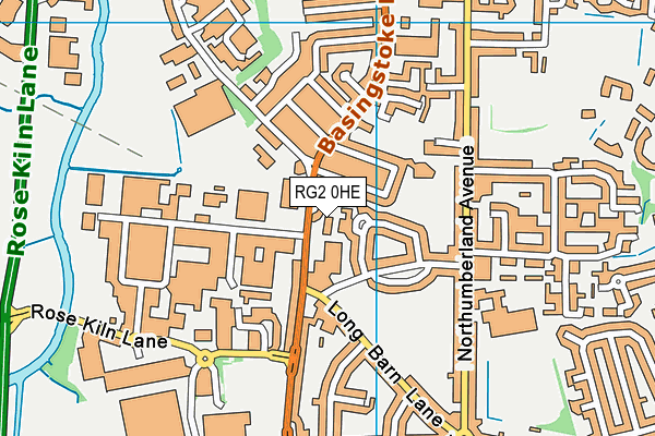 RG2 0HE map - OS VectorMap District (Ordnance Survey) RG2 0HE map - OS VectorMap District (Ordnance Survey)
