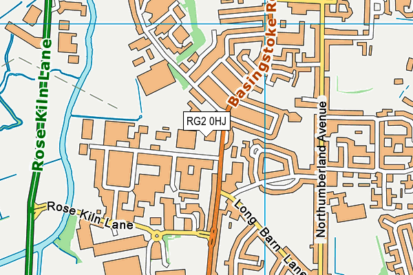 RG2 0HJ map - OS VectorMap District (Ordnance Survey) RG2 0HJ map - OS VectorMap District (Ordnance Survey)