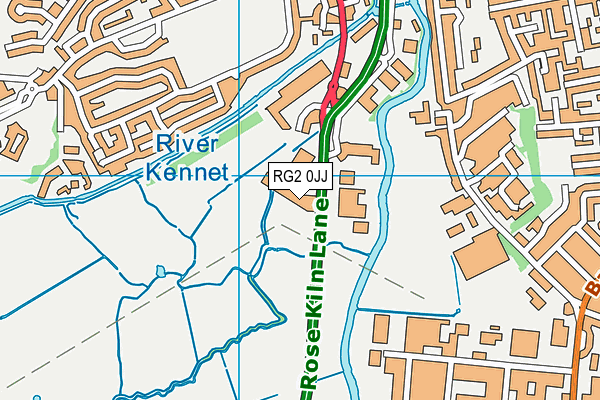RG2 0JJ map - OS VectorMap District (Ordnance Survey) RG2 0JJ map - OS VectorMap District (Ordnance Survey)