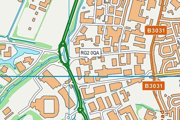 RG2 0QA map - OS VectorMap District (Ordnance Survey) RG2 0QA map - OS VectorMap District (Ordnance Survey)