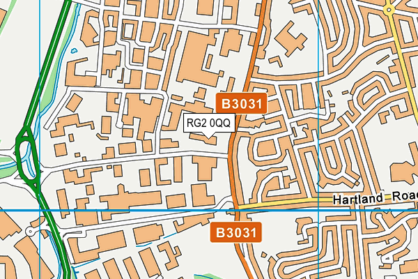 RG2 0QQ map - OS VectorMap District (Ordnance Survey) RG2 0QQ map - OS VectorMap District (Ordnance Survey)