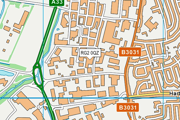RG2 0QZ map - OS VectorMap District (Ordnance Survey) RG2 0QZ map - OS VectorMap District (Ordnance Survey)
