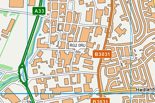 RG2 0RU map - OS VectorMap District (Ordnance Survey) RG2 0RU map - OS VectorMap District (Ordnance Survey)