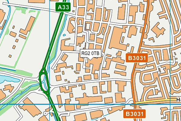 RG2 0TB map - OS VectorMap District (Ordnance Survey) RG2 0TB map - OS VectorMap District (Ordnance Survey)