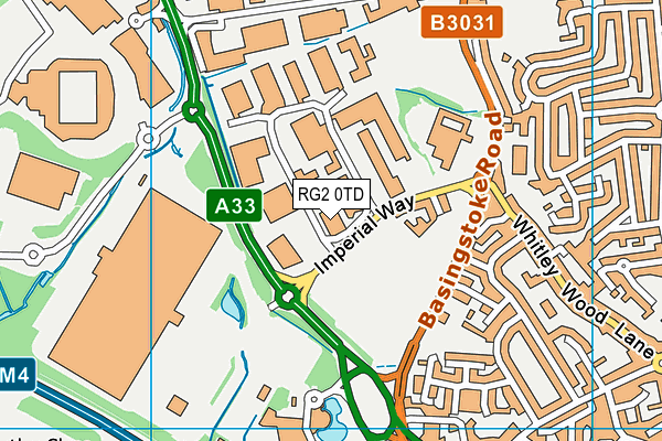RG2 0TD map - OS VectorMap District (Ordnance Survey) RG2 0TD map - OS VectorMap District (Ordnance Survey)