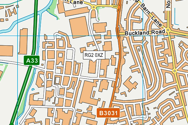 RG2 0XZ map - OS VectorMap District (Ordnance Survey) RG2 0XZ map - OS VectorMap District (Ordnance Survey)